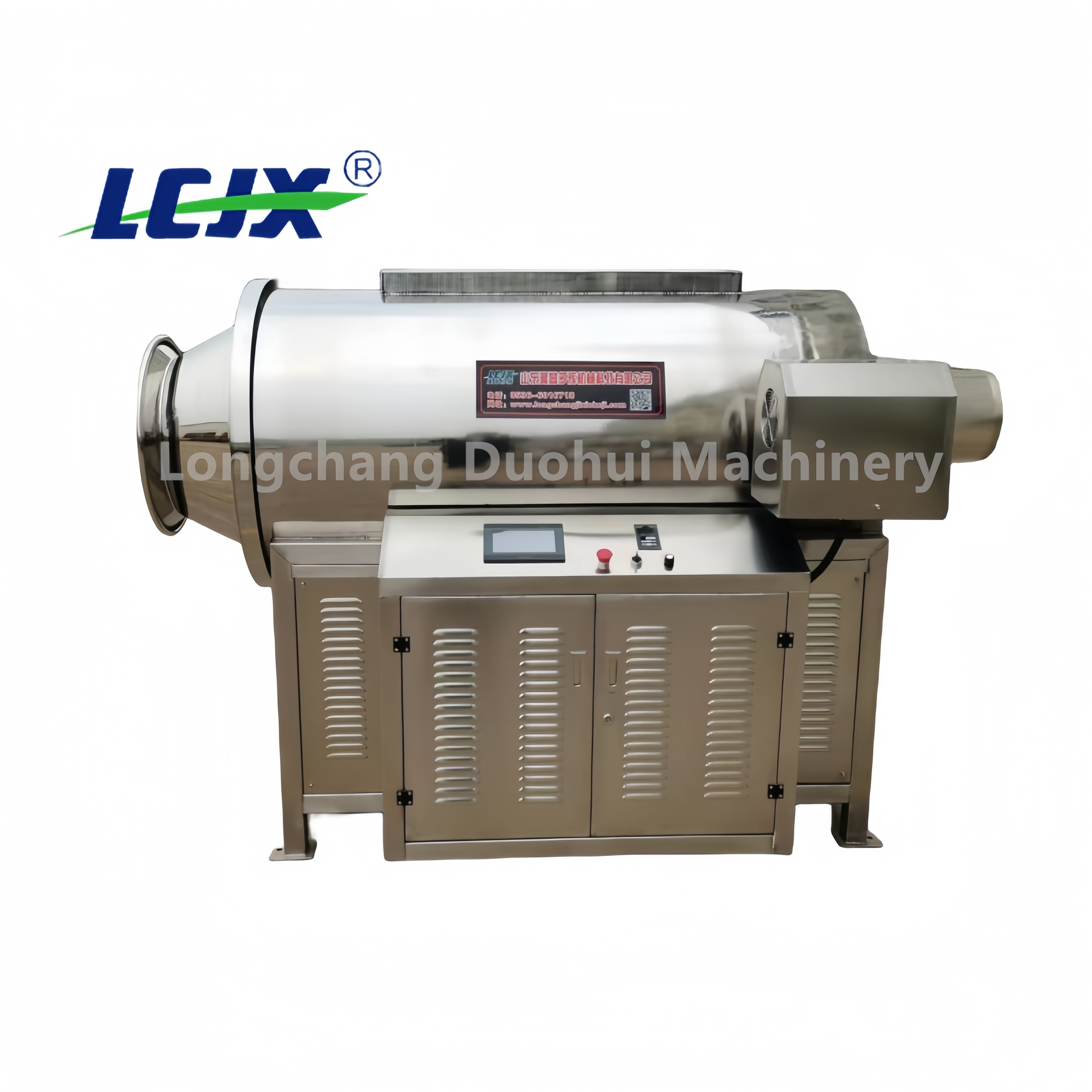 Electromagnetic Roller Sesame Roasting Machine High Efficiency Sesame Seed Roaster