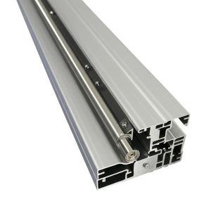 China 6061-T6 Profile Q235 Steel Frame Acoustic Partition Wall with 304 Stainless Steel Roller on sale