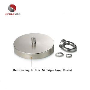 High Magnetic Force NdFeB Fishing Magnet D80x19mm-M10 with Permanent Magnetic