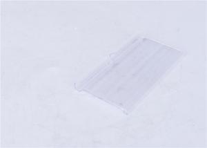 Cheap Transparent PVC Label Sign Holder , Matt / Shiny Surface Shelf Talker for sale
