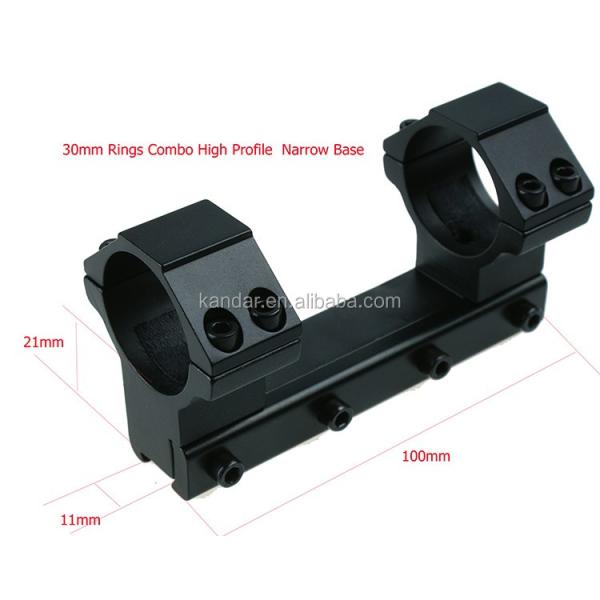 Aluminium Alloy One Piece Offset Low Profile Ring 25.4mm Scope Mount L2303 for Optic Sight 1 Inch Ring