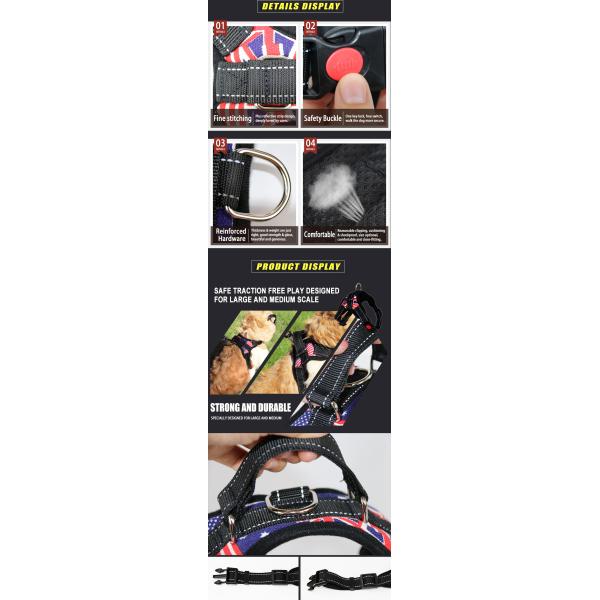 Pet Supplies High Quality Outdoor Dog Harness with Reflective Material