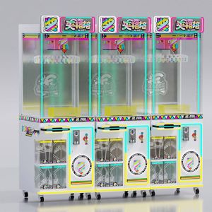 Mini Prize Arcade Games 220V 100W Win Coin Operated Lucky Clip Prize Machine