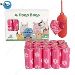 Compostable Disposable Pet Waste Bag Dog Poop Bag with Private Label