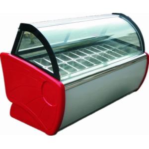 Fan Cooling Ice Cream Freezer Case -16~-22℃ With Digital Temp Controller and