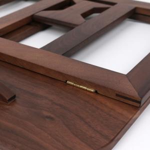 Tablet Stand Holder Adjustable Foldable,Multi-Angle Wooden Organizer Desktop