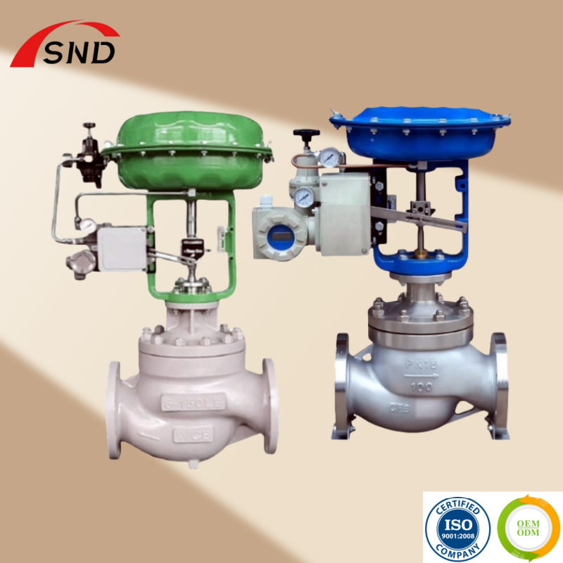 Diaphragm Pneumatic Globe Control Valve CF8 Globe Valves For Flow Control