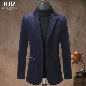 Adults Corduroy Suit Jacket 2024 Custom End Slim Single Corduroy Casual Suit for