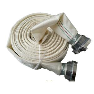 White Fire Hose Reel And Cabinet Fire Hydrant Hose 10m - 30m Length For
