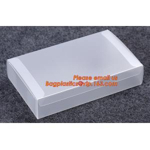 Clear PVC hard plastic packaging box, PET uv offset printing multicolor
