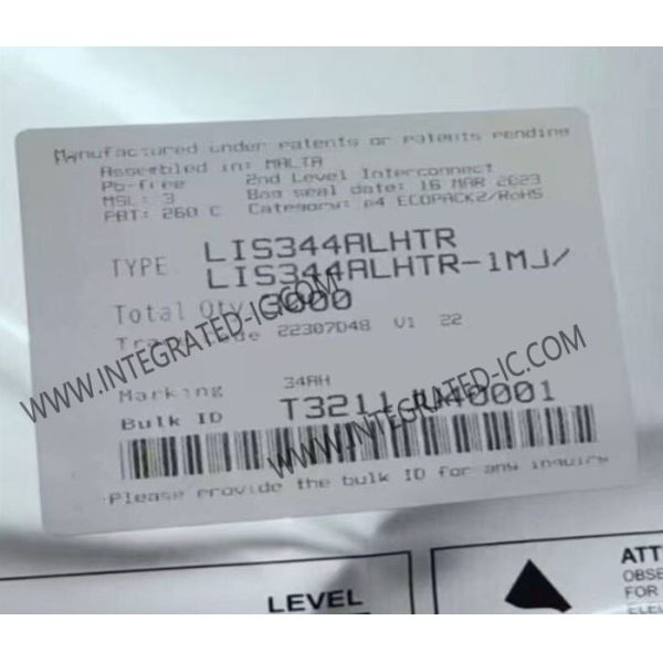 Quality LIS344ALHTR Low Power 3-Axis Linear Capacitive Accelerometer Sensor IC with Analog Output wholesale