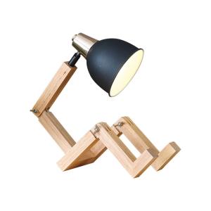 Wooden Reading Lamp Creative Bedroom Lamp Nordic Decoration Study Table Lamp