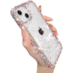 Deluxe Crystal Diamond Pattern Camera Lens Protection Transparent Soft