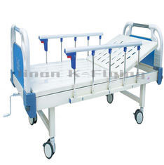 Foldable One Shake Multi Function Hospital Bed Four Wheels