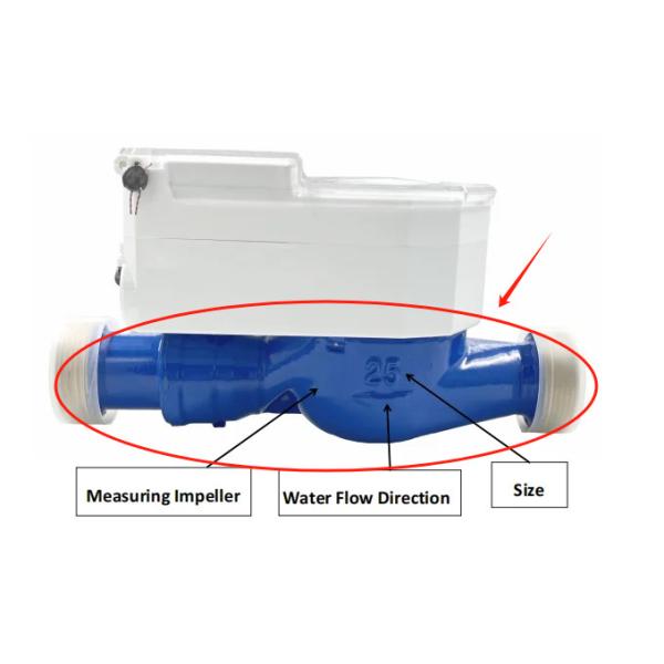 Cold Water Meter 0-40 C STS Standard Smart Water Meter with 4-M16/8-M16/8-M16/8