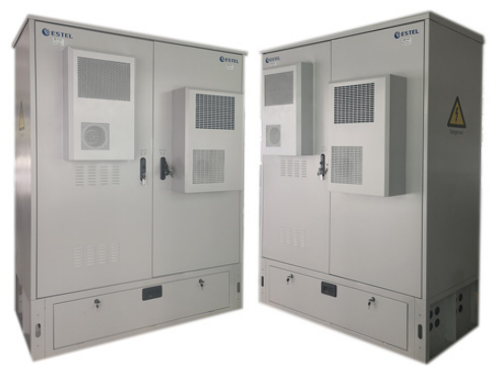 Integrated Outdoor Telecom Cabinet Two Compartment UPS Cabinet