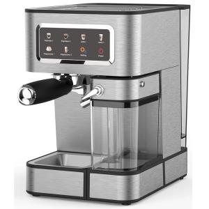 Semi-automatic Espresso Coffee Machine With Manual Milk Frother For Latte