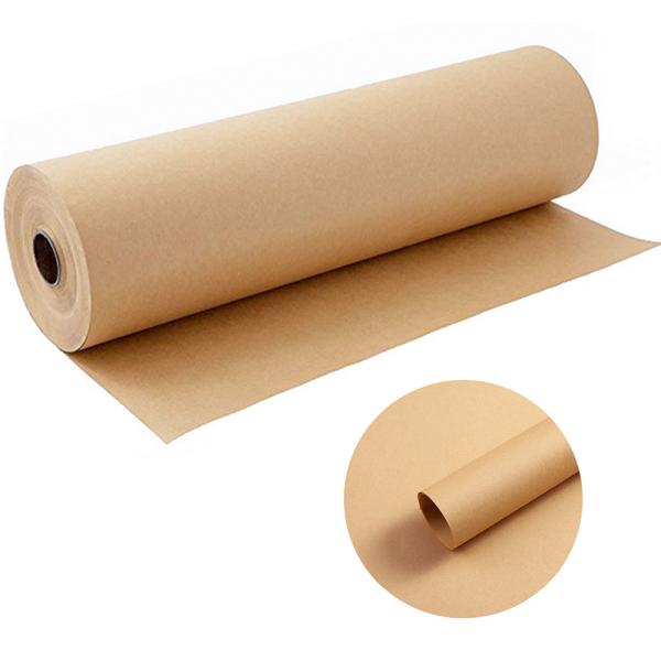 Quality Greaseproof 90gsm Recycled Kraft Paper Rolls Natural Wood Pulp wholesale