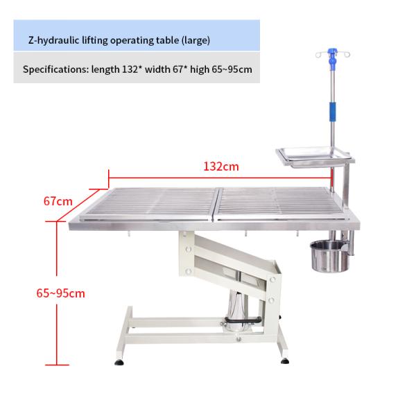 ISO Veterinary Hydraulic Surgery Table High Temperature Resistance