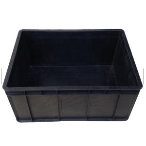Electronic SMT Rack ESD Storage Box Black Conductive Plastic Circulation
