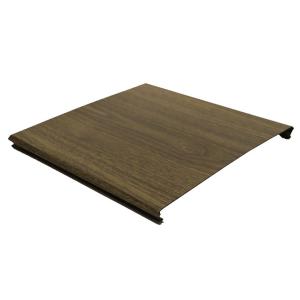 Thin Strip Commercial Acoustic Ceiling Tiles C Shape Bark Color Straight Edge