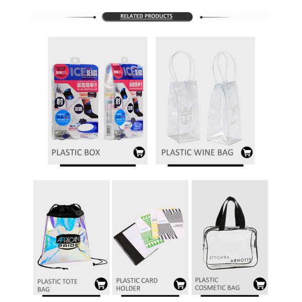 Eco friendly laser tpu with string packaging holographic tpu plastic drawstring bag