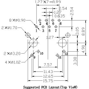 8p8c Modular Connector SI-60120-F Rj45 Connector with integrated 10/100Base-T