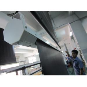 White Motorized Silver Projection Screen
