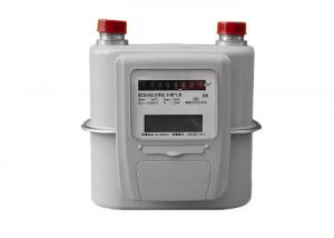 China Anti Theft Intelligent Gas Meter , IC Card Prepayment Gas Smart Meter With Steel Case on sale