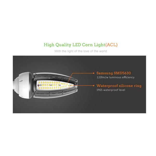 waterproof IP65 50W led corn light E40 E27 led street light lamp with 5630 cri>80 AC100-277V 3years warranty CE ROHS