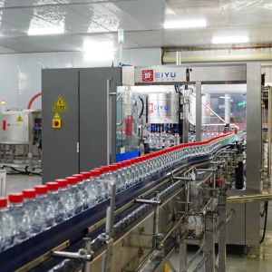 Rotary Hot Melt Glue Labeler with No Bottle No Label Feeding and No Glue