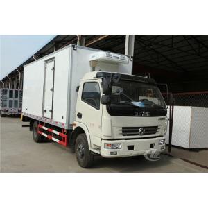 China Insulation Refrigerated Box Truck 4t Dongfeng 80mm Interbed Thickness on sale