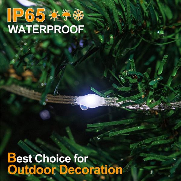 20/50/100M Outdoor Solar Fairy Light Copper Wire Christmas Holiday Light Garden Patio Party Green PVC Wire Solar String Light