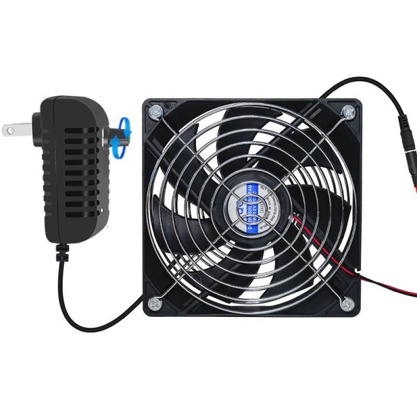 Quality 2000RPM Speed Adjustable Cooling Fan 12cm Btc Machine Chassis Workstation Cabinet Radiator Server fan wholesale