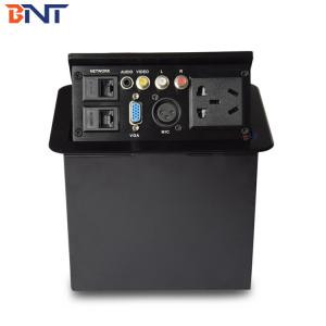 Multi Function Desktop Power Sockets , Conference Black USA Power Plug
