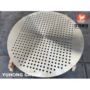 ASTM A182 F316L STAINLESS STEEL TUBESHEET HEAT EXCHANGER PART