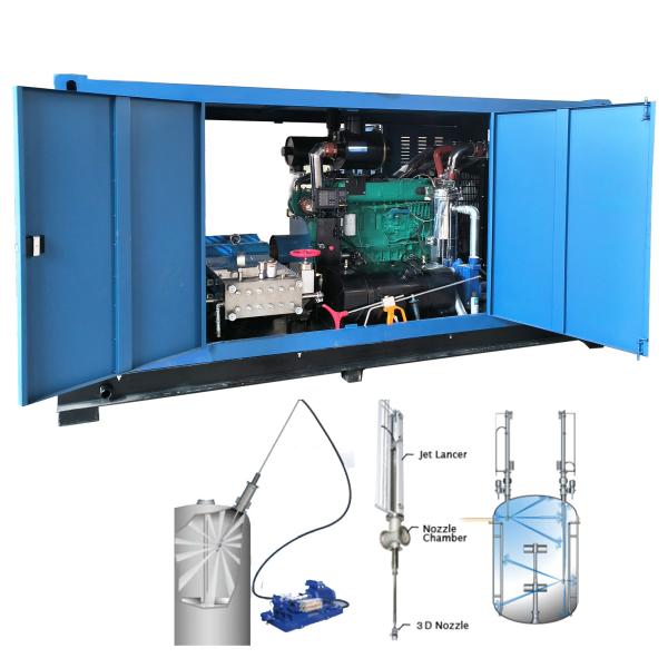 85L/Min 1500bar High Pressure Water Jetting Machine Reactor Automatic Cleaning