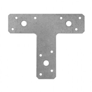 Shelf Bracket Powder Coating Steel Angle Metal Flat T Bracket with Hole Mounting