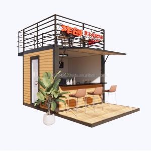 10ft Modern Design Fast Food Mini Pop-Up Shop Flat Pack Steel Container for