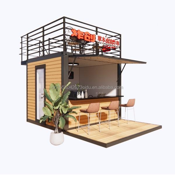 Quality 10FT Modern Design Steel Structure Container Store/Shop Houses and Prefabricated Modular Houses 3D Model/CAD Drawings wholesale