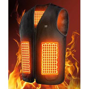 USB Powered Electric Heated Vest with Graphene Heating Panel for Men s Winter