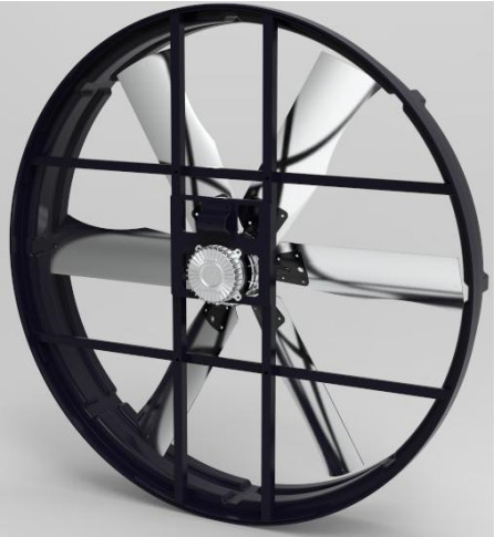 Quality 55''panel Fan Featuring Industrial Exhaust 66000m³/h Airflow 1200W Power Low Noise Level And Wide Application wholesale