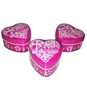 Cheap Decorative Heart Shaped Tin Gift Box Holiday Promotion Gift Metal Tin Packaging for sale
