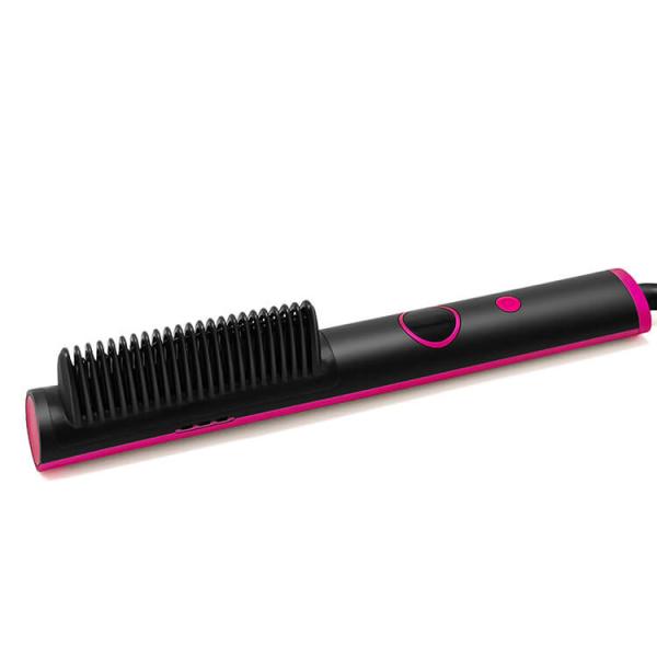 Quality Negative Ion Hair Straightener Brush Auto Off & Easy To Use Anti Scald Hot Comb wholesale
