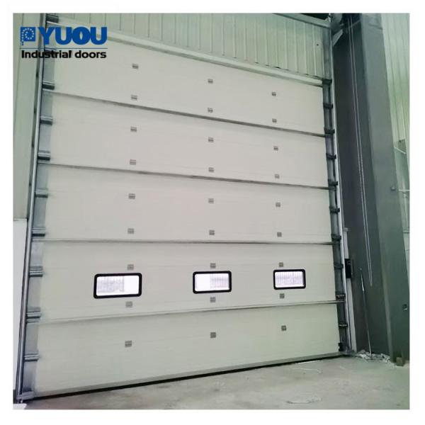 Industrial Insulated Sectional Roll Up Garage Doors With Sandwich Panel Manual