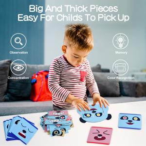 Mixing Matching Facial Expression Puzzle 54 Pieces for Kids 2 Years and Up