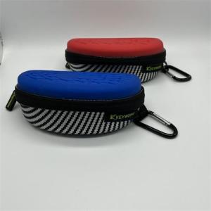 Cheap Rubber Bespoke Logo Hard Zipper Glasses Case Handhold Eyeglasses Case 16*8*7.5CM for sale