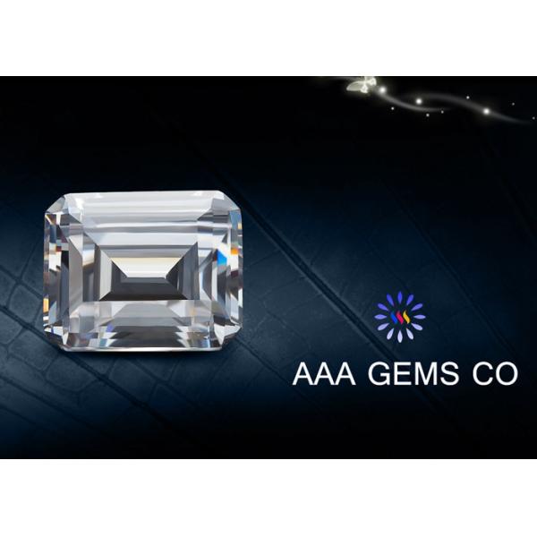 Quality Supper White Emerald Cut Moissanite 4 Carat Middle Size 5mm x 7 Mm wholesale
