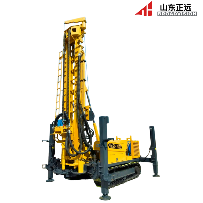 Cheap The 750-meter center-lifting hydraulic-driven crawler-type water well drilling rig. for sale