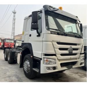China Used Diesel Trucks White Color 6×4 Drive Model Weichai Engine 430hp 12 Gears Standard Cabin Howo Tractor on sale